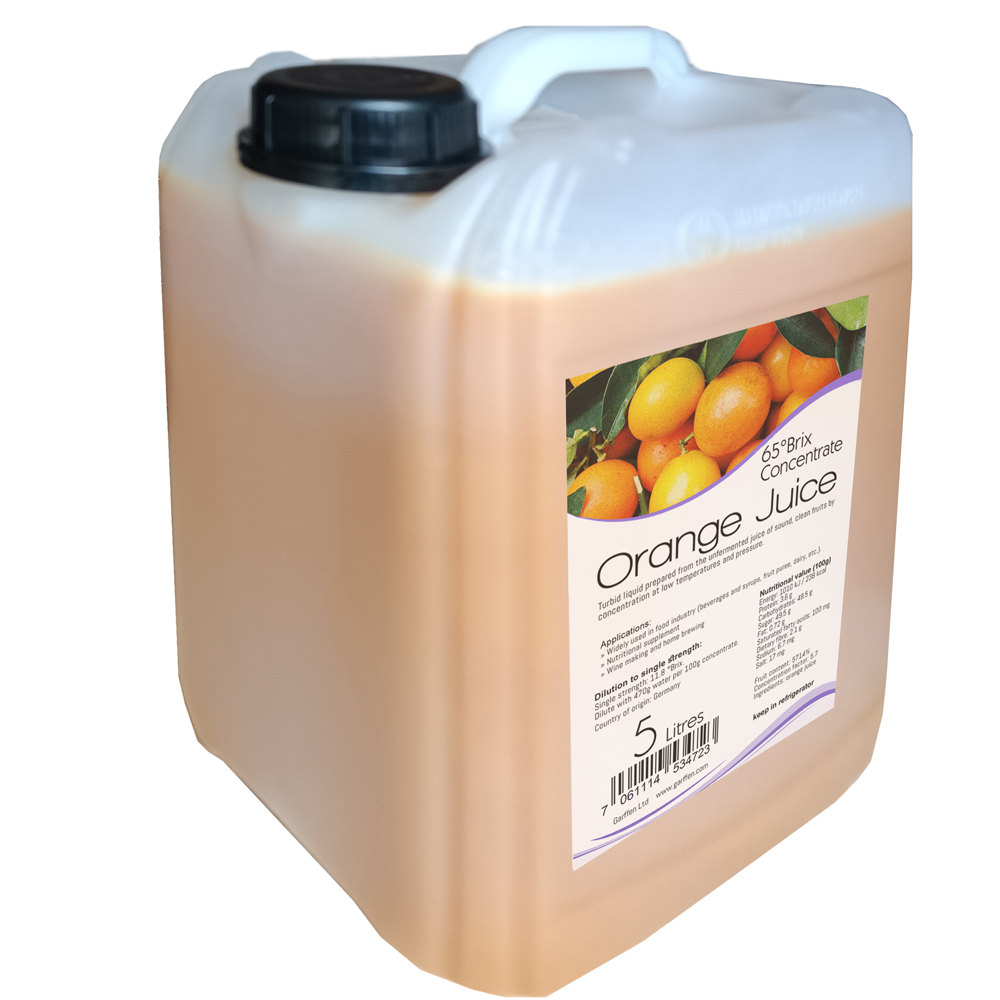 Orange juice concentrated 5 litre