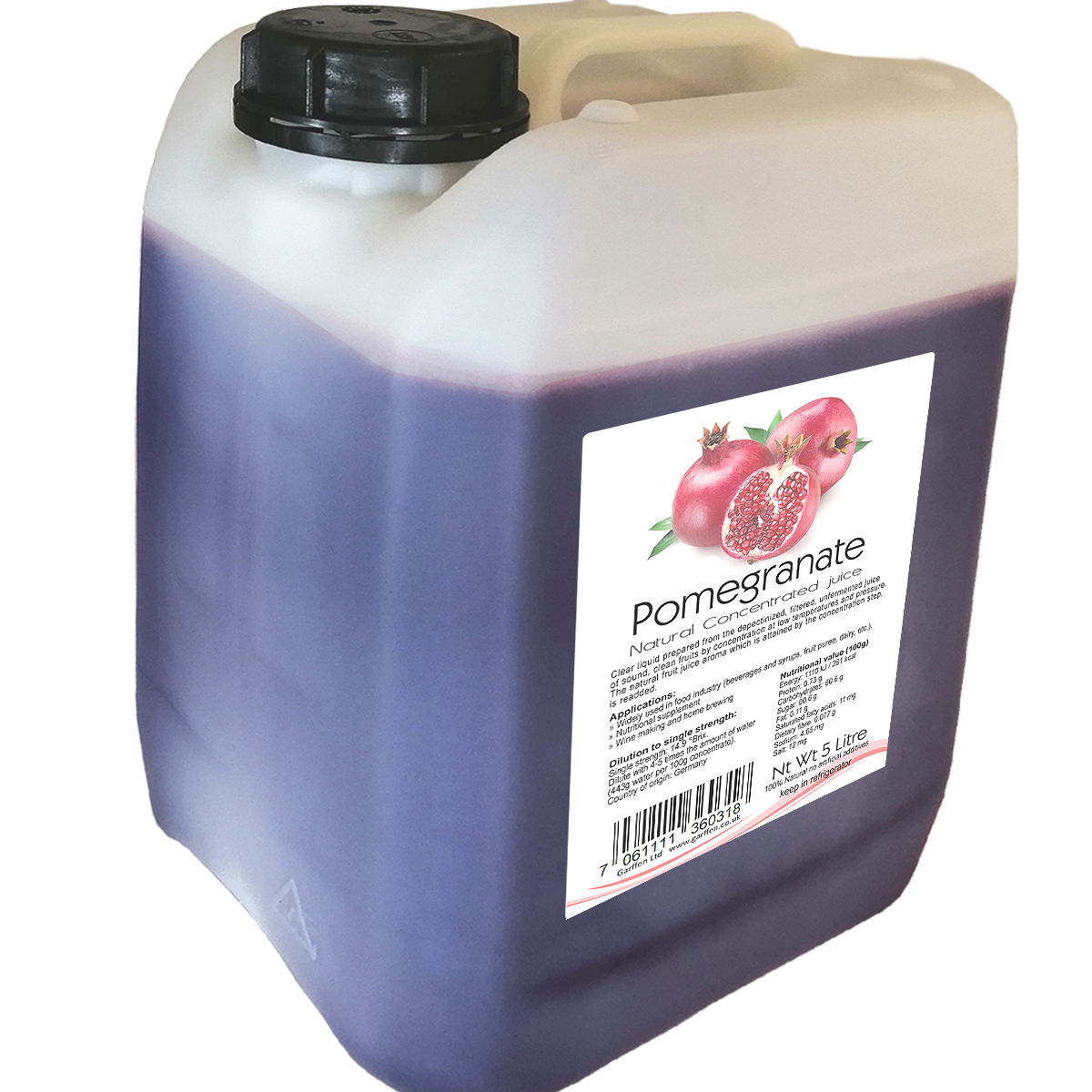 Pomegranate juice concentrated 5L
