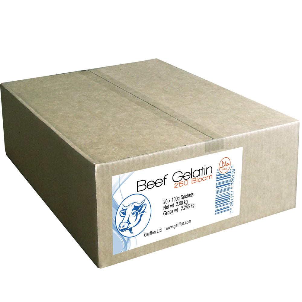  beef gelatine platinum Grade 250 Bloom Halal Odourless & Unflavoured 20 Sachets/box 
