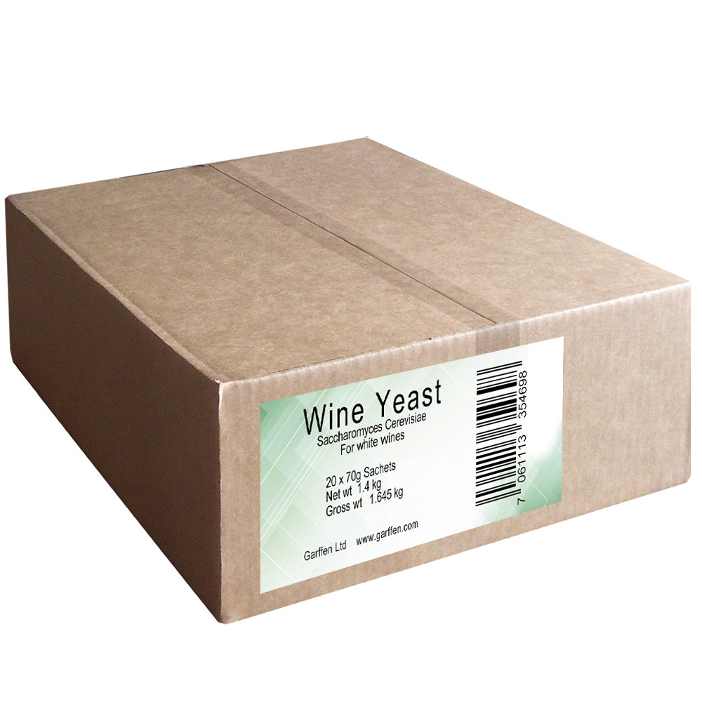 Saccharomyces Cerevisiae for White Wines 20 sachets per box 
