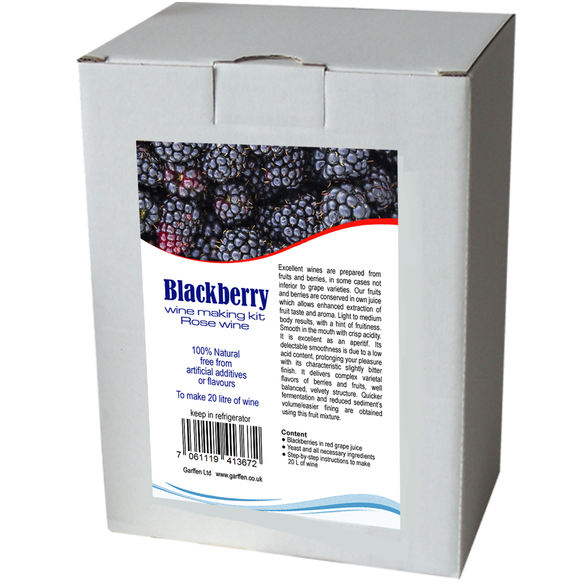 Blackberry wine making kit