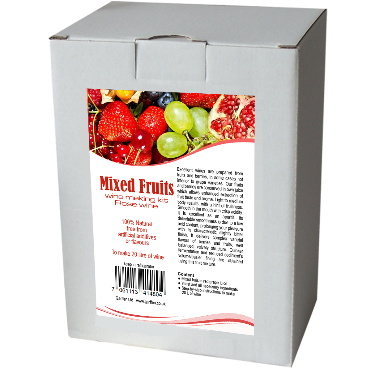 Mix fruits and berries wine making kit