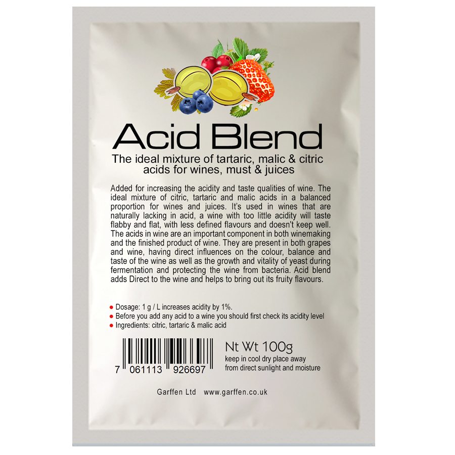 Acid blend for wines