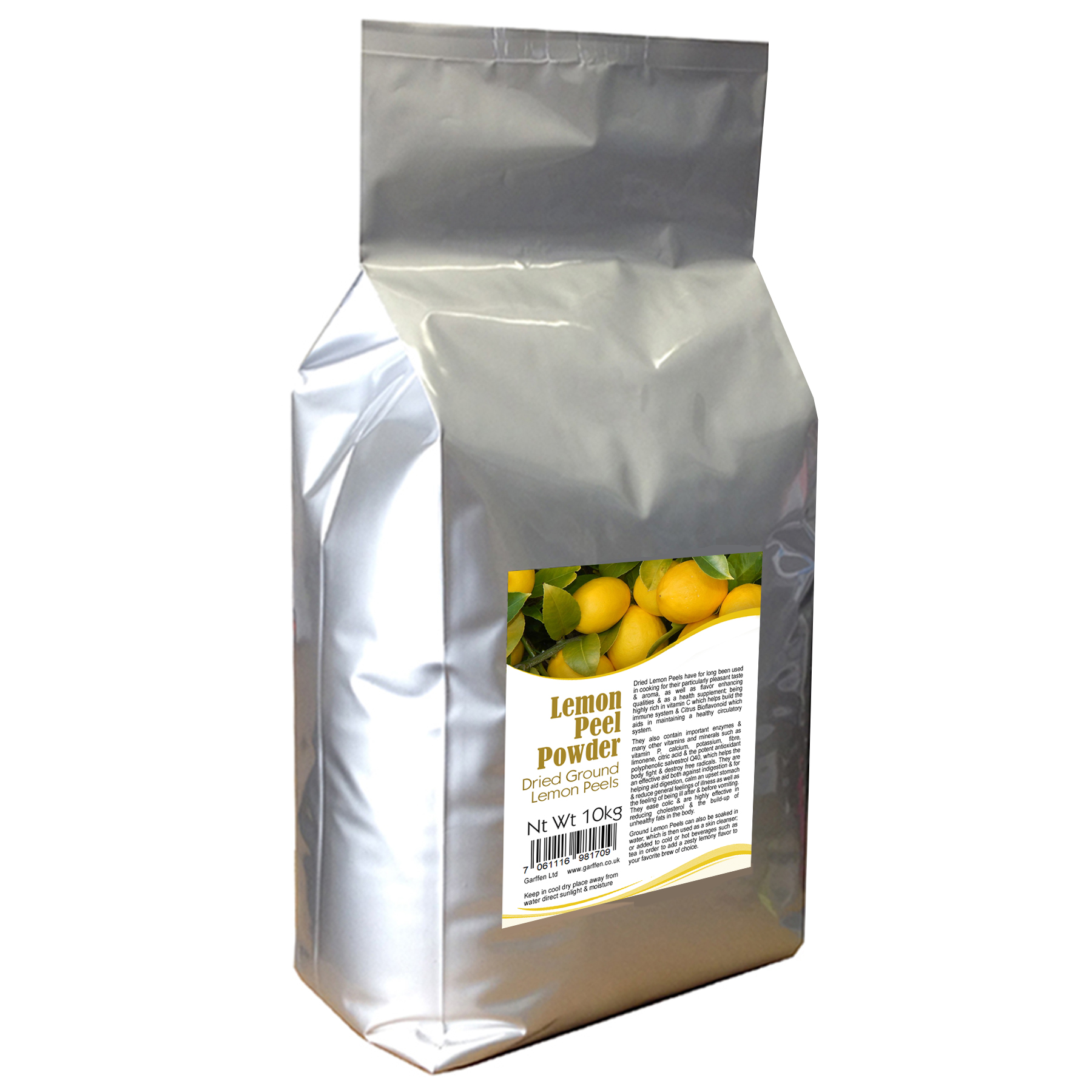 Lemon peel powder