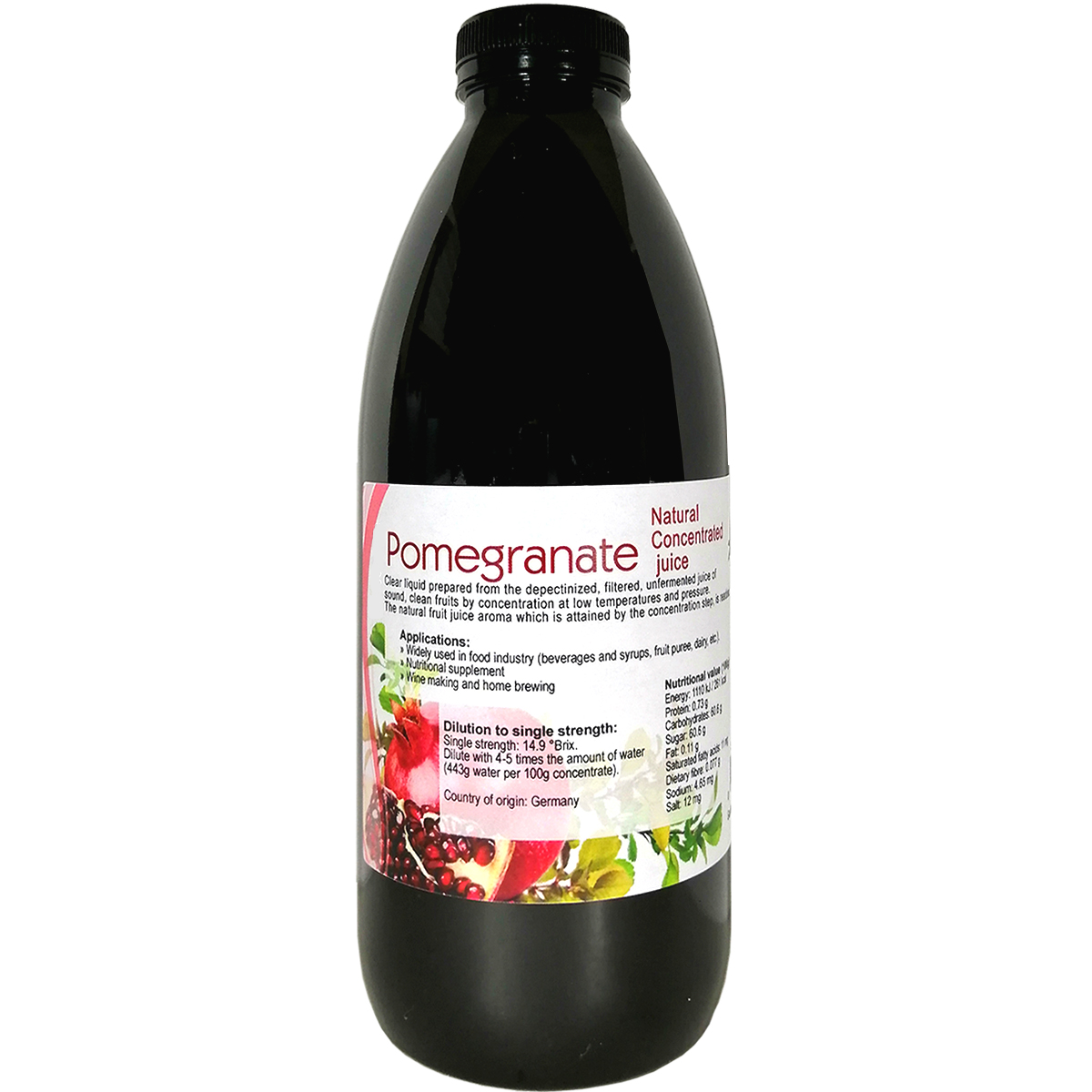 Pomegranate juice concentrated 1 litre