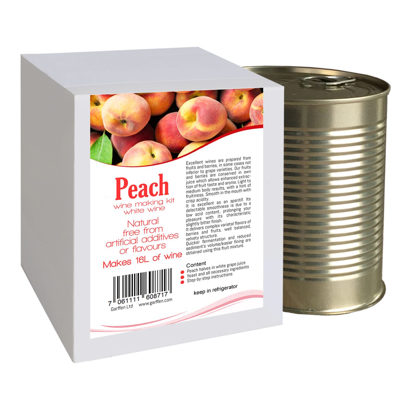 Peach wine making kit