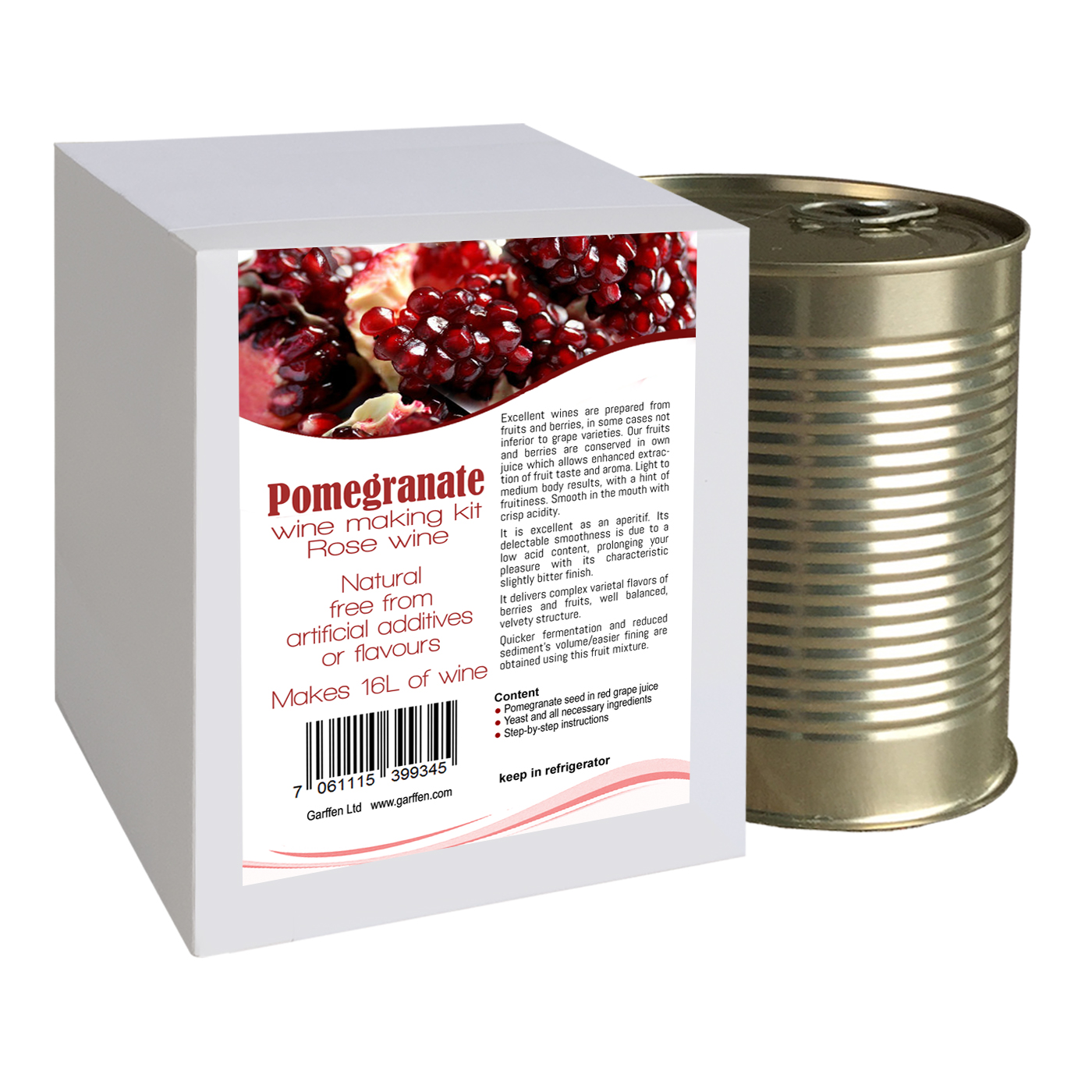 Pomegranate wine making kit