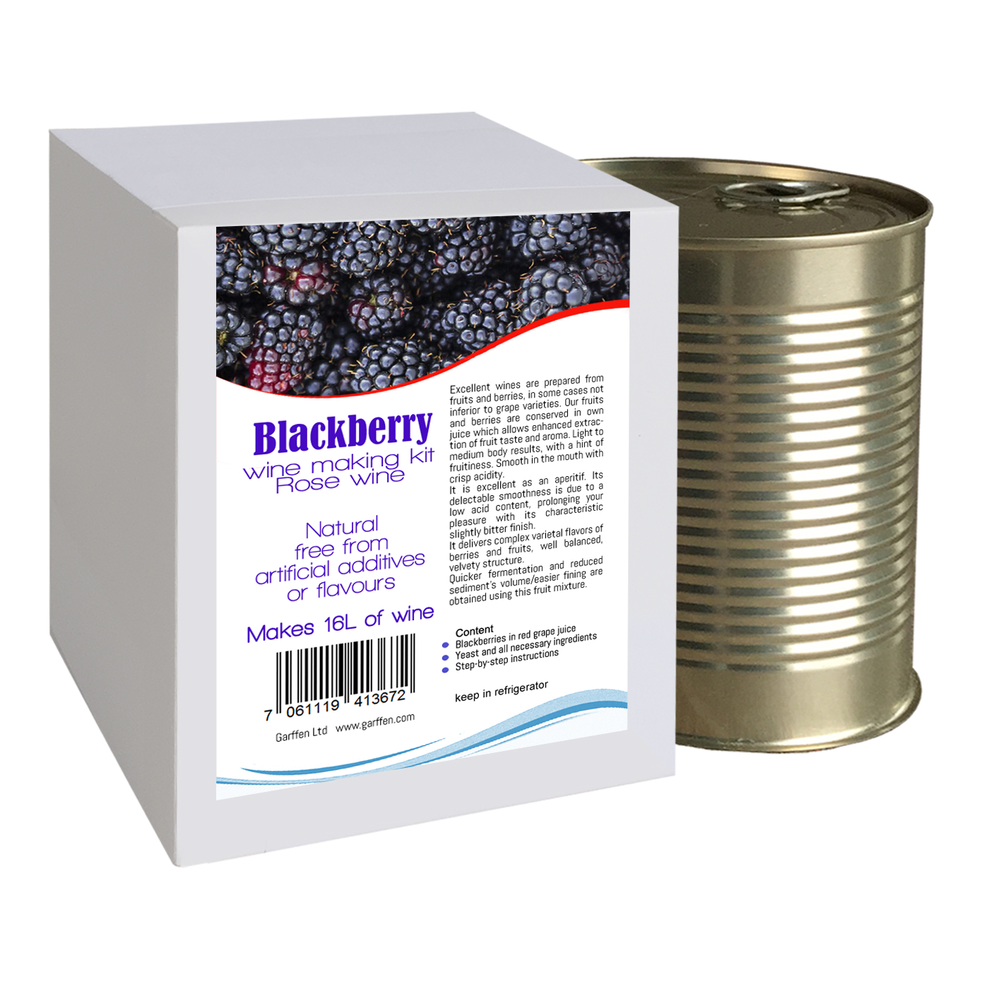 Blackberry wine making kit