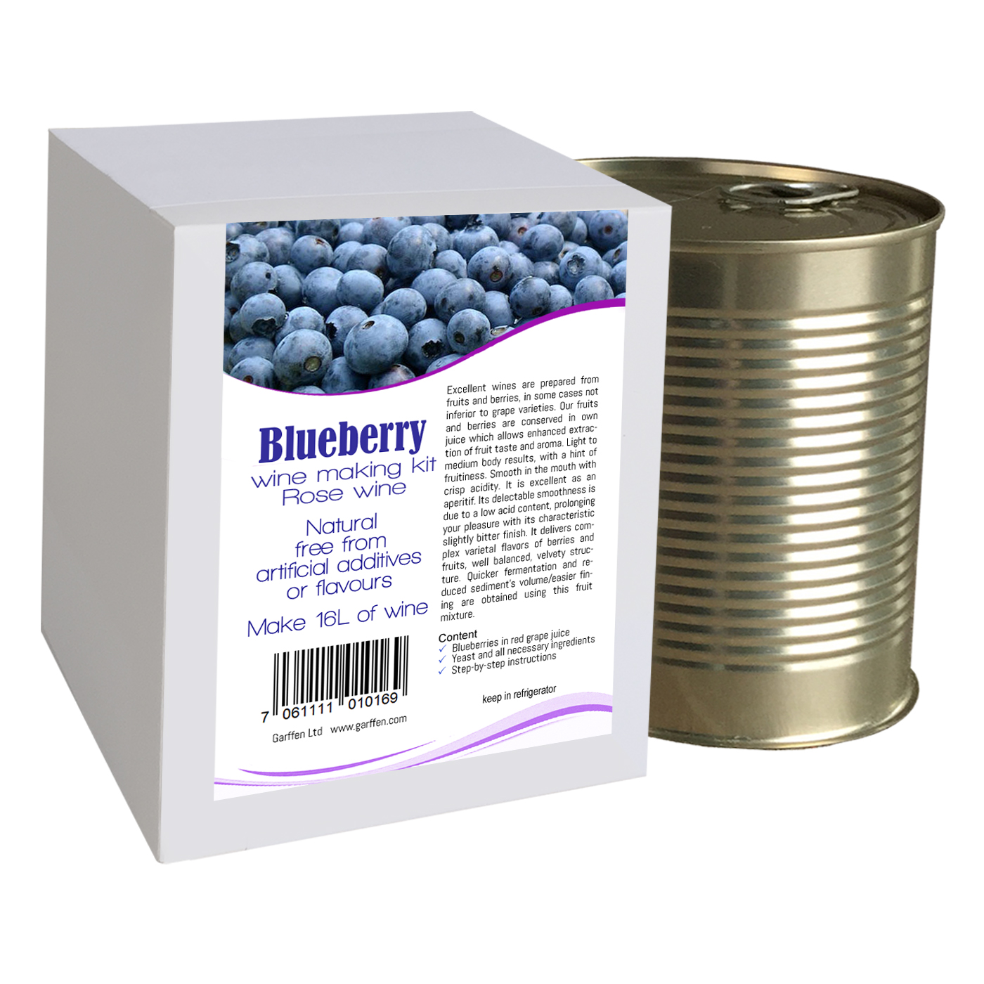 Blueberry wine making kit