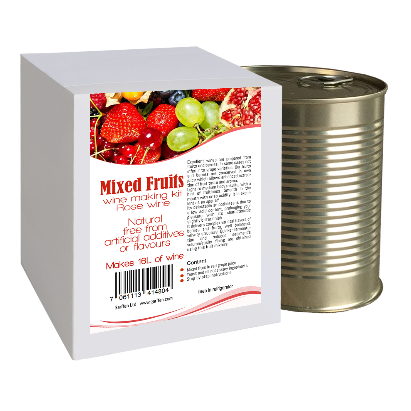 Mix fruits and berries wine making kit