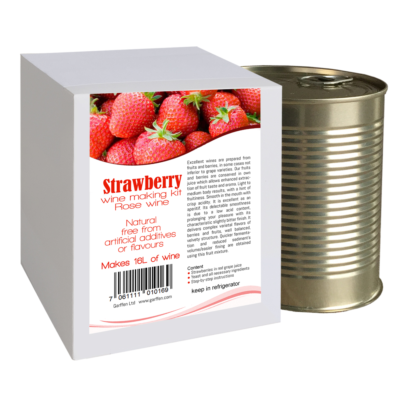 Strawberry wine making kit